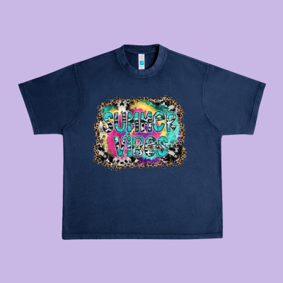 Summer Vibes Urban Heavy Tee Designed By Sublimationcraftshop