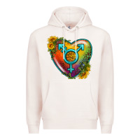 Lgbtq Heart With Sunflower Premium Hoodie | Teevron