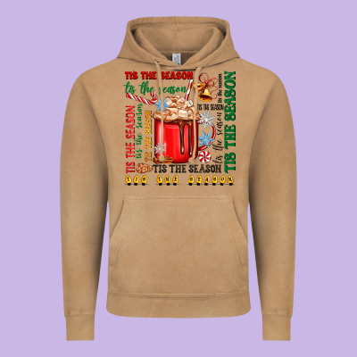 Tis The Season Vintage Hoodie Designed By Zillion Design Studio