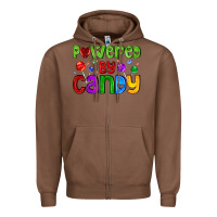Chestnut powered by candy with lollipops Zipper Hoodie - AdoDesignShop
