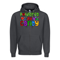 Smoke powered by candy with lollipops Zipper Hoodie - AdoDesignShop