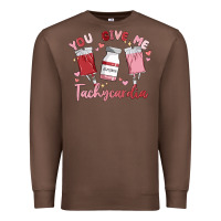 Chestnut you give me tachycardia Premium Sweatshirt - MaliasSmallBusiness