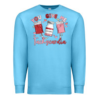 Ocean Blue you give me tachycardia Premium Sweatshirt - MaliasSmallBusiness