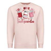 Pale Pink you give me tachycardia Premium Sweatshirt - MaliasSmallBusiness