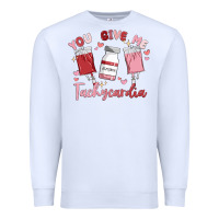 White you give me tachycardia Premium Sweatshirt - MaliasSmallBusiness