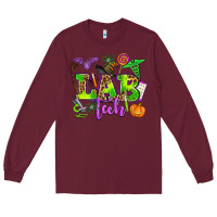 Burgundy lab tech halloween Long Sleeve Tee - AdoDesignShop