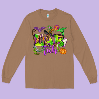 Lab Tech Halloween Long Sleeve Tee Designed By Adodesignshop
