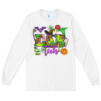 White lab tech halloween Long Sleeve Tee - AdoDesignShop