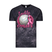 Cloud Black Tackle Cancer Volleyball Vintage Tee - texasbilliewilder