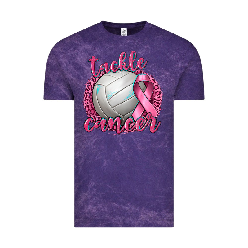 Tackle Cancer Volleyball Vintage Tee by texasbilliewilder | Teevron