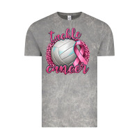 Cloud Rock Tackle Cancer Volleyball Vintage Tee - texasbilliewilder
