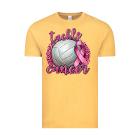 Vintage Mustard Tackle Cancer Volleyball Vintage Tee - texasbilliewilder