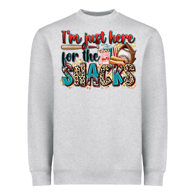 I'm Just Here For The Snacks Heavyweight Sweatshirt by Zillion Design Studio | Teevron