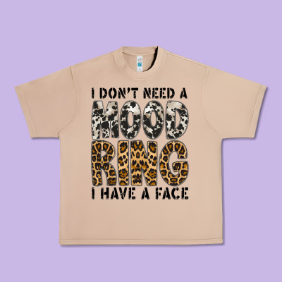 I Dont Need A Mood Ring I Have A Face Urban Heavy Tee Designed By Cowhidedigitalart