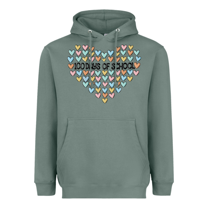 100 Days Of School Heavyweight Hoodie by MaliasSmallBusiness | Teevron