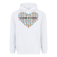 White 100 days of school Heavyweight Hoodie - MaliasSmallBusiness