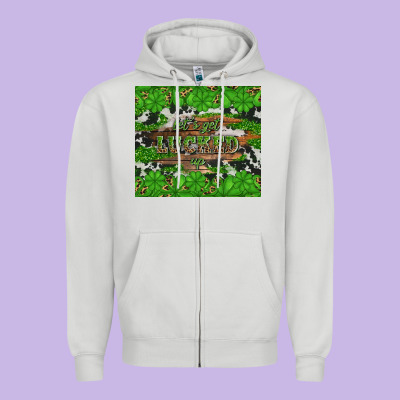 Let's Get Lucked Up Zipper Hoodie Designed By Artiststas