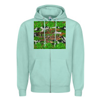 Seafoam let's get lucked up Zipper Hoodie - Artiststas