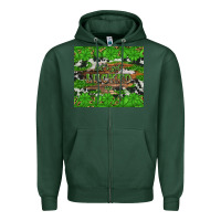 Sports Green let's get lucked up Zipper Hoodie - Artiststas