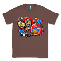 Chestnut western leopard  police   hearts Classic Tee - AdoDesignShop