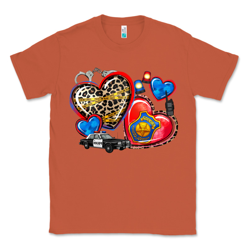 Western Leopard  Police   Hearts Classic Tee by AdoDesignShop | Teevron