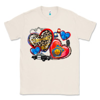 Natural western leopard  police   hearts Classic Tee - AdoDesignShop