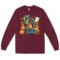 Burgundy lab tech fall Long Sleeve Tee - AdoDesignShop