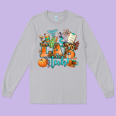 Lab Tech Fall Long Sleeve Tee Designed By Adodesignshop