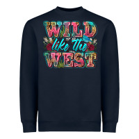 Navy wild like the west Heavyweight Sweatshirt - Zillion Design Studio