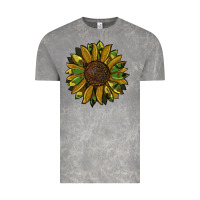 Cloud Rock camouflage flitter sunflowers Vintage Tee - RanaPortraitStore