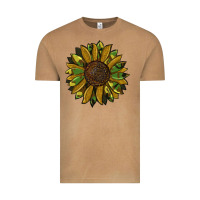 Vintage Camel camouflage flitter sunflowers Vintage Tee - RanaPortraitStore