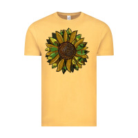 Vintage Mustard camouflage flitter sunflowers Vintage Tee - RanaPortraitStore
