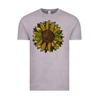 Vintage Zinc camouflage flitter sunflowers Vintage Tee - RanaPortraitStore