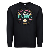 Black by the power of the name Premium Sweatshirt - MaliasSmallBusiness