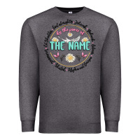 Charcoal Heather by the power of the name Premium Sweatshirt - MaliasSmallBusiness