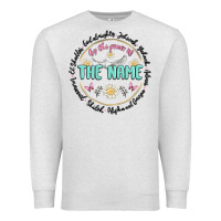 Oatmeal Heather by the power of the name Premium Sweatshirt - MaliasSmallBusiness