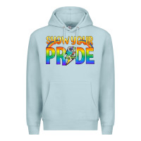 Blue Mist Lgbtq Show Your Pride With Rainbow Premium Hoodie - BundleAndBundleShop