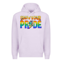 Lilac Lgbtq Show Your Pride With Rainbow Premium Hoodie - BundleAndBundleShop