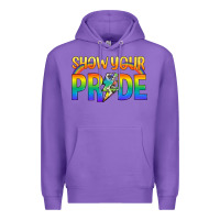 Purple Lgbtq Show Your Pride With Rainbow Premium Hoodie - BundleAndBundleShop