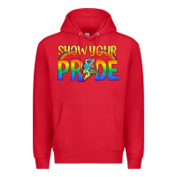 Red Lgbtq Show Your Pride With Rainbow Premium Hoodie - BundleAndBundleShop