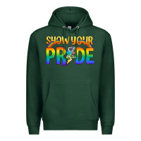 Sports Green Lgbtq Show Your Pride With Rainbow Premium Hoodie - BundleAndBundleShop