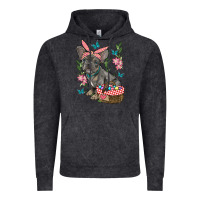 Vintage Black easter french bulldog Vintage Hoodie - RanaPortraitStore