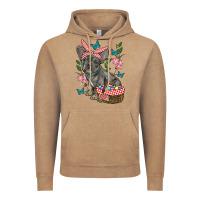 Vintage Coffee easter french bulldog Vintage Hoodie - RanaPortraitStore
