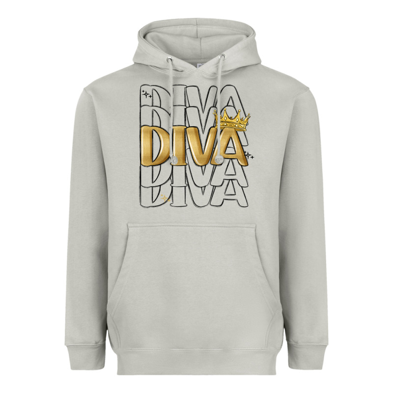 Diva Heavyweight Hoodie by MaliasSmallBusiness | Teevron