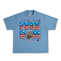 Pebble Blue Freedom rock hand Urban Heavy Tee - Neo Western