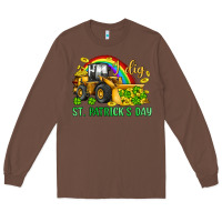 Chestnut i dig st patrick s day bulldozer Long Sleeve Tee - JahusDesignShop