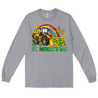 Heather Grey i dig st patrick s day bulldozer Long Sleeve Tee - JahusDesignShop