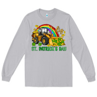 Moon Dust i dig st patrick s day bulldozer Long Sleeve Tee - JahusDesignShop