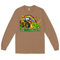 Toasted Coconut i dig st patrick s day bulldozer Long Sleeve Tee - JahusDesignShop