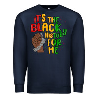 Navy it s the black history for me Premium Sweatshirt - MaliasSmallBusiness
